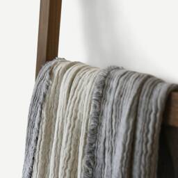 Wooden Bathroom Ladder Towel Rack, Handmade Blanket Ladder, Organizer - thumbnail 2