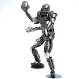 Handmade American Football Player Sculpture, Gift For Him, Sports Decor, Coach Or Team - thumbnail 4