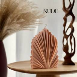 Palm Leaf Soy Candle - Sculptural Home Decor - thumbnail 2