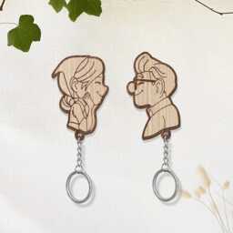 Up Movie Inspired Personalized Key Holder, Carl & Ellie Key, Balloon House, Couple Keychain Hanger For Wall Hanging, Perfect Home Decor - thumbnail 3