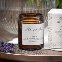 Personalised Mother Of The Groom Candle - Thoughtful, Unique, Wedding Gift For - thumbnail 1