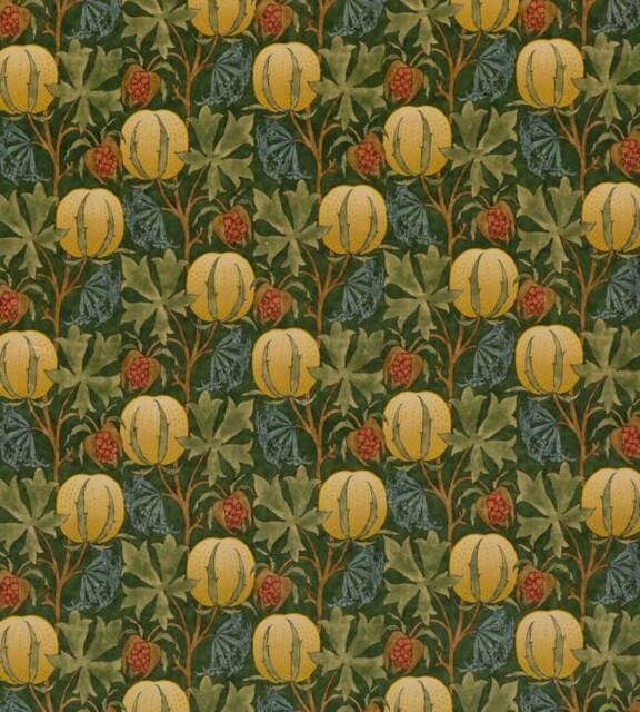 Gp J Baker Pumpkins Arts & Crafts Velvet Door Curtain