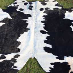 Black & White Cowhide Rugs-Genuine Panda Print Rug-Natural Hair On Hide Area Rug For Living Room-Western Decor-Brazillian - thumbnail 2