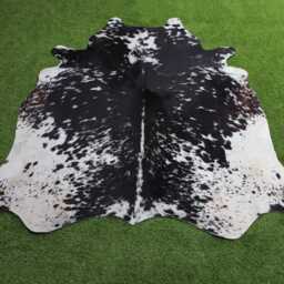 Black & White Cowhide Rugs-Genuine Panda Print Rug-Natural Hair On Hide Area Rug For Living Room-Western Decor-Brazillian - thumbnail 3