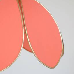 Simple Flower Pendant Light - Grapefruit & Gold - thumbnail 3