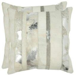 "Raw Leather Argentina - Free Shipping . Cowhide Patchwork Cushions 22"" X 22"