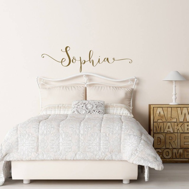 Personalized Girl Name Wall Decal Vinyl Monogram Decals, Bedroom Decor Ww148 - image 1