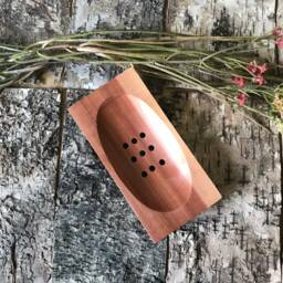 Classic Mahogony Real Wood Soap Dish/ Lift - thumbnail 4