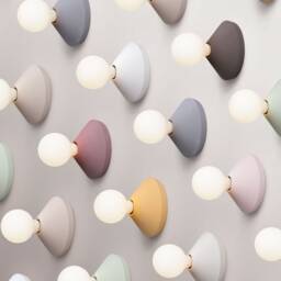 Violet Blue Concrete Ceiling/Wall Lamp Minimalist Italian Lighting - thumbnail 3