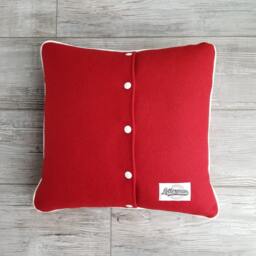 University Of Utah, Red Drum & Feather Letterman Pillow, Utah Utes, Go Utes - thumbnail 2