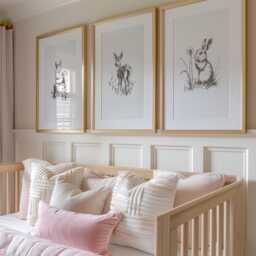 Woodland Nursery Prints Baby Room Decor, Wall Art Gift, Animal Kids Forest - thumbnail 3