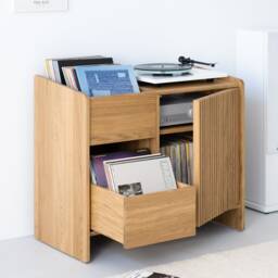 Fuse - Record Storage Crafted Oak Cabinet For Turntables & Vinyls - thumbnail 2