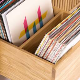 Fuse - Record Storage Crafted Oak Cabinet For Turntables & Vinyls - thumbnail 4