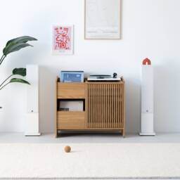 Fuse - Record Storage Crafted Oak Cabinet For Turntables & Vinyls - thumbnail 3