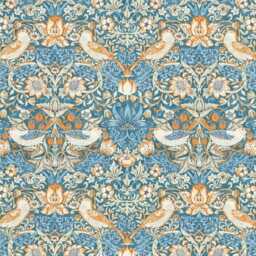 William Morris Strawberry Thief Roman Blind Made To Measure, Handmade - thumbnail 4