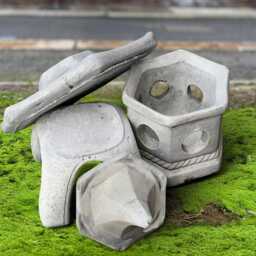 Classic Pagoda Sculpture Concrete Statue Oriental Zen Garden Figurine Handmade Cement Outdoor Temple Decor Art Gift - thumbnail 4