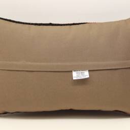 Turkish Kilim Pillow Cover 12x20, Wool Lumbar Cushion - thumbnail 4