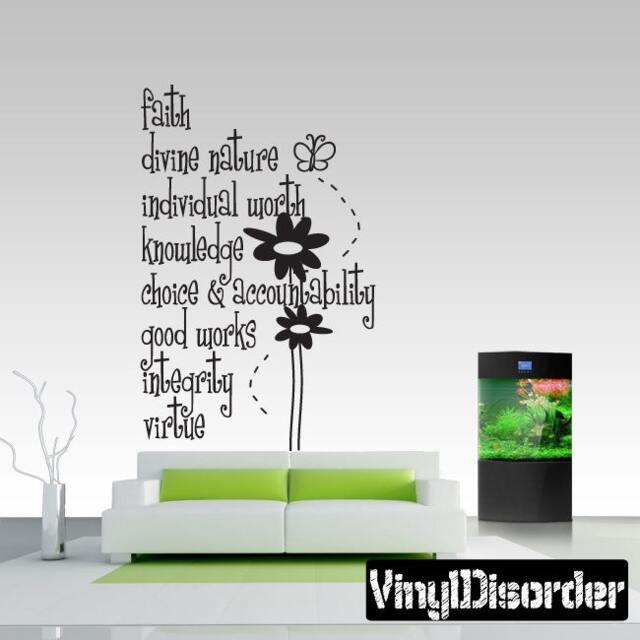 Faith Divide Nature - Vinyl Wall Decal Quotes Sticker Cl011Ywvaluesii7Et - image 1