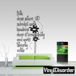 Faith Divide Nature - Vinyl Wall Decal Quotes Sticker Cl011Ywvaluesii7Et