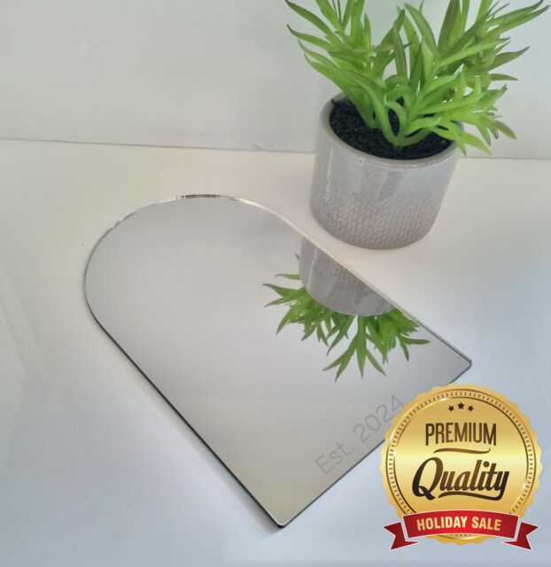 Arch Acrylic Mirror Wall Art -Many Size/Colour Options & Personalised Engraving - Bespoke Items Made - image 1