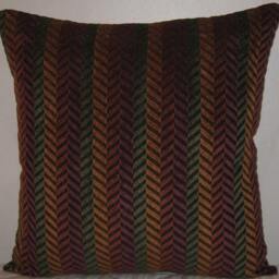 "Chenille Zig-Zag Pattern Decorative Pillow Cover-24""x24" - thumbnail 2