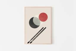 Tuna Sushi Cut Roll Art, Japanese Food Modern Giclee Print, Fine Art Paper Home & Kitchen Decor For The Lover - thumbnail 1