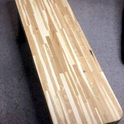 Bench Seat-Solid Oak Bench, Steel & Seat, Hallway Bench, Entryway Furniture-Bench in The Uk, Storage, For Table - thumbnail 4