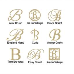 Unpainted Wooden Letter B Wall Monogram Multiple Fonts Nursery Wedding Decor Craft Diy Initial Sign - thumbnail 2