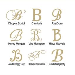 Unpainted Wooden Letter B Wall Monogram Multiple Fonts Nursery Wedding Decor Craft Diy Initial Sign - thumbnail 3