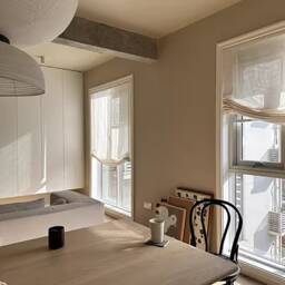 8 Colors, Linen Blend Sheer Custom Relaxed Roman Shades With Chain Mechanism, Window Treatment, Blinds - thumbnail 2