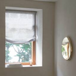 8 Colors, Linen Blend Sheer Custom Relaxed Roman Shades With Chain Mechanism, Window Treatment, Blinds - thumbnail 3