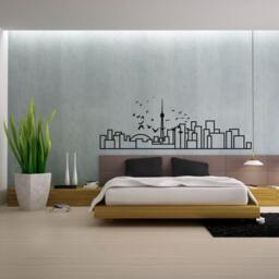 Minimalist Wall Decal - Toronto Skyline Decorative Wall Sticker For Your Home Decor Travel Themed & Scandinavian Inspired Design - thumbnail 3