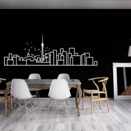 Minimalist Wall Decal - Toronto Skyline Decorative Wall Sticker For Your Home Decor Travel Themed & Scandinavian Inspired Design - thumbnail 2