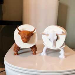Highland Cow Toilet Paper Holder Funny Farmhouse Bathroom Decor - thumbnail 4