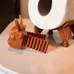 Highland Cow Toilet Paper Holder Funny Farmhouse Bathroom Decor - thumbnail 3