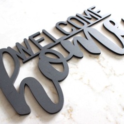 Welcome Home Sign, Sign, Porch Decor, Welcome Decor, Rustic Wood Wall Hanging, Home Modern Elegant Sign - thumbnail 2