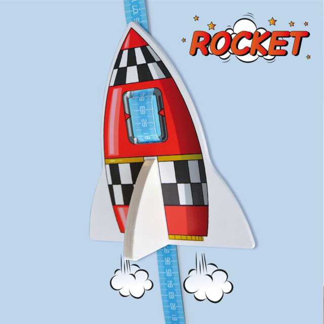 "Children's Growth Chart ""Rocket"" - Growchart ""Rocket" - image 1