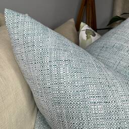 Peacock Decorative Cushion Cover, Teal Throw Pillow, Pillow John Lewis & Partners Tonal Weave Fabric - Woven -Sofa Double Sided - thumbnail 4