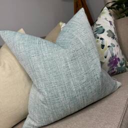 Peacock Decorative Cushion Cover, Teal Throw Pillow, Pillow John Lewis & Partners Tonal Weave Fabric - Woven -Sofa Double Sided - thumbnail 1
