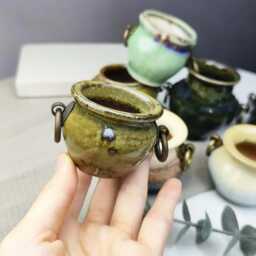 Small Succulent For Pot Garden Decor Gift, Handmade Planters Pottery Gift Mom, Cute Flower Women - thumbnail 3