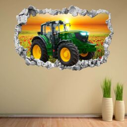 Tractor Wall Decal Sticker Mural Poster Print Art Kids Bedroom Home Decoration Farm Vehicle Machinery Bg29 - thumbnail 3