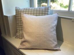 Cushion Covers in Olive & Daisy Agnes Linen Old Rose - thumbnail 1
