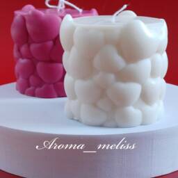 Heart-Shaped Soy Wax Candle Valentine's Day Home Decor Gift - thumbnail 2