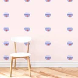 Fishbowls - Spritz Fabric Wall Decal Pet House Mej - thumbnail 3