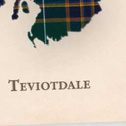 Clan Teviotdale Scottish Tartan Map - Of Scotland Family Wall Decor, Ready To Hang - thumbnail 4