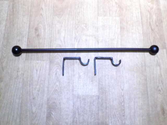Curtain Rail Set-Uphandmade in Uk..wrought Iron - Forged Steel+ Free Fixing Kit - image 1