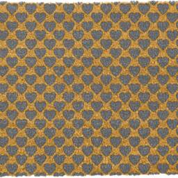 Grey Heart Pattern Doormat - Hearts Coir Patio Love Anti Slip -New House Gift 60cmx40cm - thumbnail 2