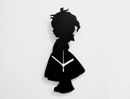 Girl Vintage Silhouette - Wall Clock - thumbnail 1