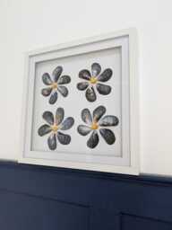 Seashell Flower Wall Art Coastal Beach Decor, Nautical Home Gift, House Decor - thumbnail 1