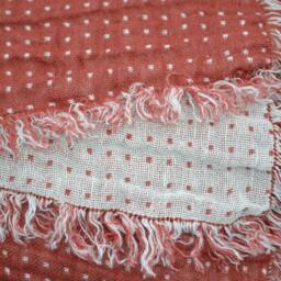 Sweet Polkadot Reversible Linen Blanket For Kids.soft, Warm & Cosy.use At Home, Park, Beach Or As A Stroller Blanket. Baby - thumbnail 3